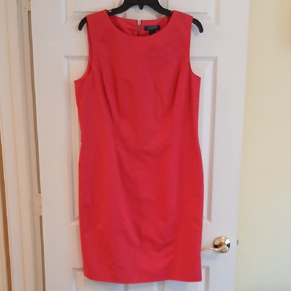 Ralph Lauren Dresses & Skirts - Ralph Lauren Bright Pink Sleeveless Mini Dress